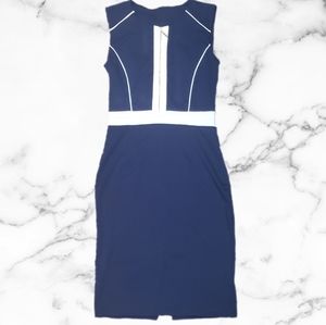 Dress | Navy | Calf Length